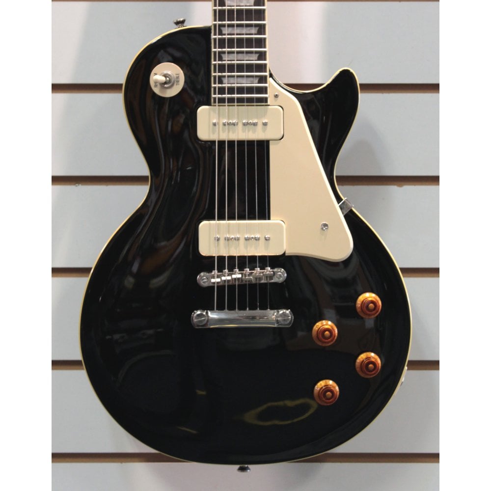 Epiphone 1956 Les Paul Standard Ebony P90s W/HardCase (Pre-Owned)